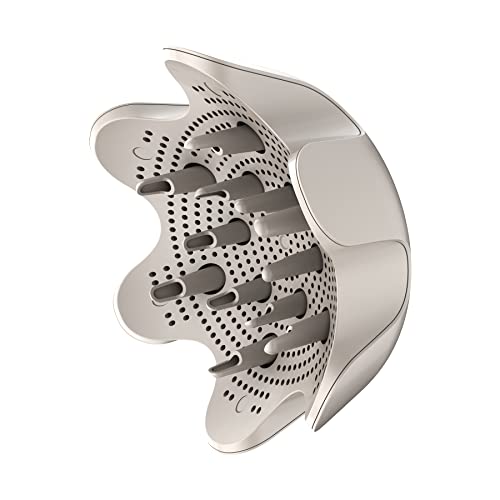 Shark XSKHD4DA FlexStyle Curl-Defining Diffuser, Attachment for Shark FlexStyle Blow Dryers, Styling Tool for Wavy, Curly, and Coily Hair, Enhance Natural Curls, Extendable Prongs, Stone -