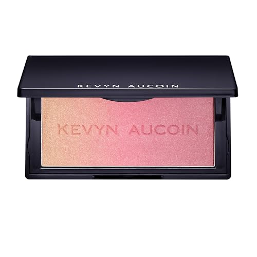 Kevyn Aucoin The Neo-Blush - Gradient Trio Richly-Pigmented, Lightweight Powder Cheek Blush & Highlighter Makeup Palette with Pearl, Satin, and Matte Finishes, Rose Cliff, 6.8 g -