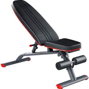 Weight Bench Adjustable Multi-Purpose Sit Up Bench Strength Training Gym Bench Flat/Incline/Decline for Home Gym -