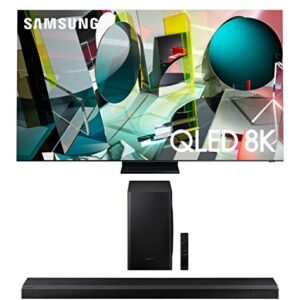 Samsung QN85Q950TS 85" QLED Ultra High Definition HDR Smart 8K TV with a Samsung HW-Q70T 3.1.2 Ch Dolby Atmos Soundbar with Wireless Subwoofer (2020) -