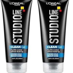 L'Oreal Paris Studio Line Clear Minded Clean Gel - Strong Hold 6.8 fl; oz. (Pack of 2) -