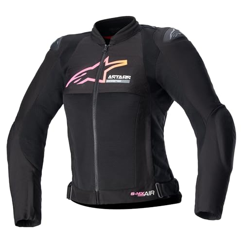 Alpinestars Women Stella SMX Air Jacket L, Black/Yellow/Pink -