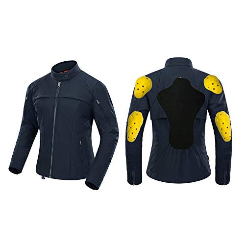 YXYECEIPENO Motorcycle Jacket with Airbag Armor Airbag Riding Jacket The Inner Bladder is Detachable, with Reflective Tape Suitable for Outdoor Motorcycles, Horse Riding and Other Sports -