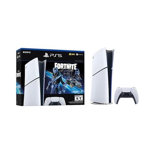 PlayStation 5 Slim Upgraded 2TB Digital Edition Fortnite Cobalt Star Bundle and Controller Case - White, Slim PS5 2TB PCIe SSD Gaming Console [video game] [video game] [video game] [video game] [video game] [video game] [video game] [video game] [video gam -