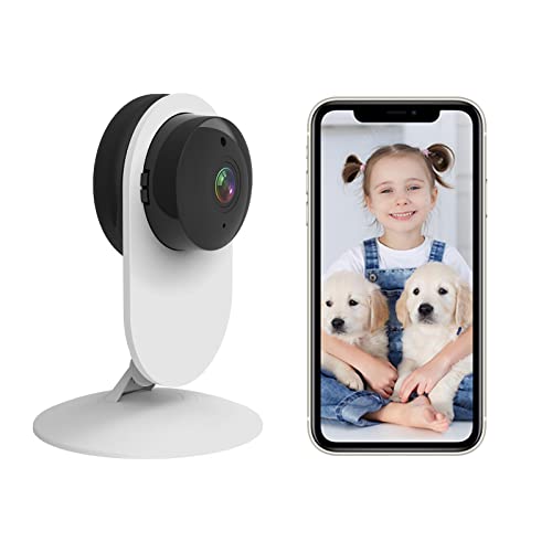 Smart Camera DIY, 1080p HD Surveillance with 2-Way Communication, Motion Detection and Night Vision, No Monthly Bill, Compatible with Alexa and Google, for Elderly, Babies, Pets -