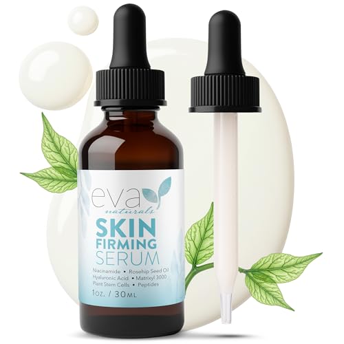 Eva Naturals Skin Firming Serum with Niacinamide and Hyaluronic Acid, 1 oz -