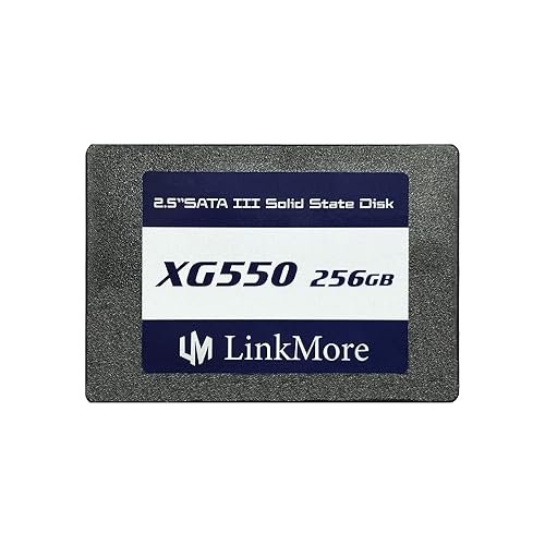 LinkMore XG550 256GB 2.5” SATA III (6Gb/s) Internal SSD, Solid State Drive, Read Speed Up to 540MB/s, 2.5 inch for Laptop and PC Desktop -