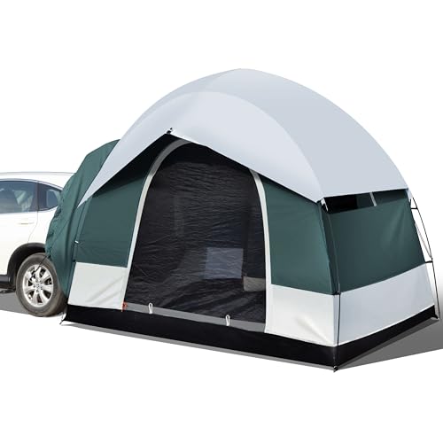 SUV Tent for Camping, 6-Person Car Camping Tent, SUV Tailgate Tent for Outdoor, Easy Set Up Tents with Rainfly 8' L x 8' W x 7.2' H -