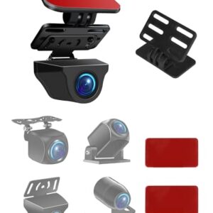 Rear Camera Holder Dash Cam Car Rear Camera Rear Window Bracket Backup Camera Mount 【Strong Adhesive】 180° Adjustment Rearview Camera Bracket Rear Windshield for SUV, Truck, RV, Auto -
