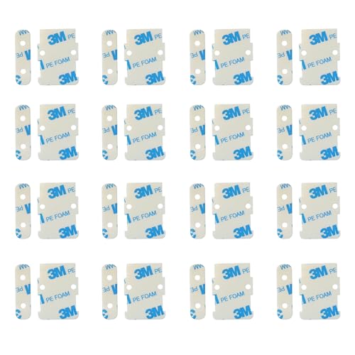 ONTEN Replacement Adhesive Tape Compatible with SimpliSafe Entry Sensor – 32 Pre-Cut Double-Sided Pads – Easy Install, Strong Hold for Sensors & Magnets – Pack of 16 Sensor Pads & 16 Magnet Pads -