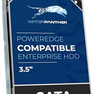 Water Panther 24TB 7200 RPM SATA 6Gb/s 3.5" HDD for Dell PowerEdge Servers | Enterprise Hard Drive in 14G Tray | Compatible with PER340 PER440 PER640 PER740 -