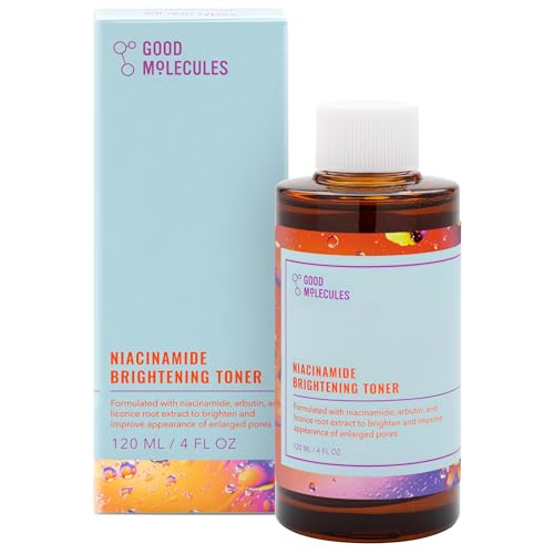 Good Molecules Niacinamide Brightening Toner - Toner for Face with Niacinamide and Arbutin for Skin Tone Balancing- Pore Minimizer, Facial Skin Care -