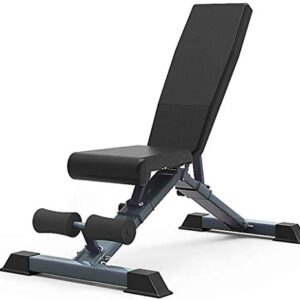 SAeWare Adjustable Weight Bench Utility Sit Up Bench Multi-Purpose Gym Bench Gym Equipment Flat/Incline/Decline for Home Gym -