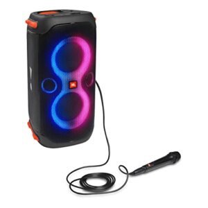 JBL Partybox 110 Portable Bluetooth Speaker Bundle with PBM100 Wired Microphone -