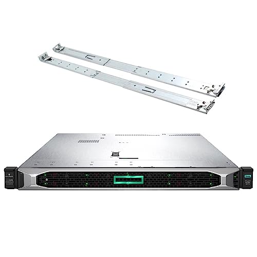 HPE ProLiant DL360 Gen10 1U Rack Server Bundle with Dual Xeon 6130 2.10 GHz, 256GB DDR4 Memory, 30.72TB Enterprise SSD Storage, RAID, Dual Power, iLO, Rail Kit -