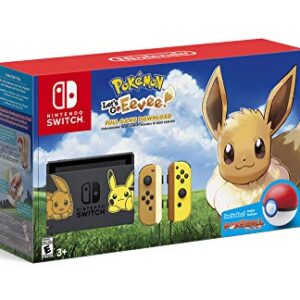 Nintendo Switch Console Bundle - Pikachu & Eevee Edition with Pokémon: Let's Go, Eevee! + Poke Ball Plus -