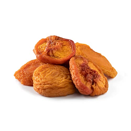 NUTS U.S. - Dried Fancy Peaches | Natural Snack | Fruity Aroma| No Added Sugar and Non GMO | Vegan and Gluten Free | Packed in a Resealable Bag!!! (1 LB) -