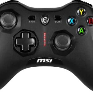 MSI Force GC30V2 Wireless Gaming Controller, Dual Vibration Motors, Dual Connection Modes, Interchangable D-Pads, Compatible with PC & Android, Black -