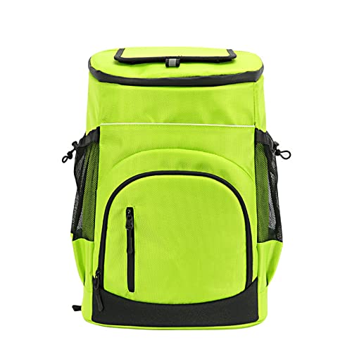 Cooler Backpack,30L Large Capacity Insulated Backpack Cooler,Waterproof & Leak Proof Lunch Backpack Cooler Bag for Men Women Picnic Fishing Hiking Camping (Color : Green) -