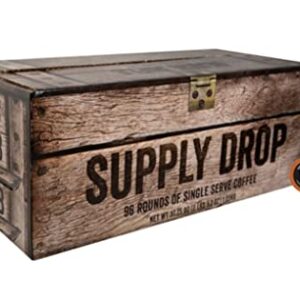 Black Rifle Coffee Company Supply Drop Variety Pack (96 Count of K Cups) - K Cups Coffee Variety Pack - Contains Silencer Smooth (Light), AK-47 (Medium), Just Black (Medium) & BeyondBlack (Dark Roast) -