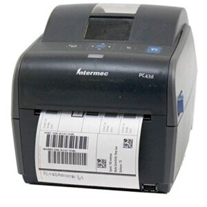 Intermec PC43D Monochrome Desktop Direct Thermal Printer with Icon-graphics Display and Americas Power Cord, 8 in/s Print Speed, 203 dpi Resolution, 4.10" Print Width, 24 VDC -