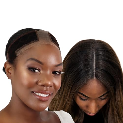 MILANO COLLECTION Wigrip, Premium Lace Wig Band for Women, Fully Adjustable & Reinforced Lace Wig Grip Band by Hairline, Comfortable and Secure Glueless Velvet Headband, Chocolate Brown -