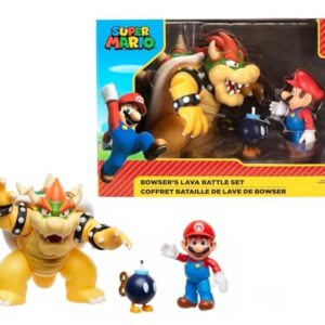 Super Mario 3 and 5 Inch Diorama World Of Nintendo - Bowser Diorama Set -