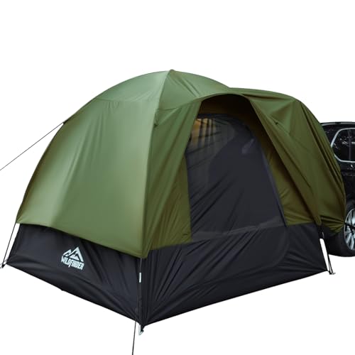SUV Tent for Camping with Rainfly, Waterproof PU3000mm Double Layer Design, Car Tents for Camping SUV, SUV Tailgate Tent for Outdoor with Storage Bag, for SUV Van, Jeep, Pickup 8'W x 8'L x 7.2'H -