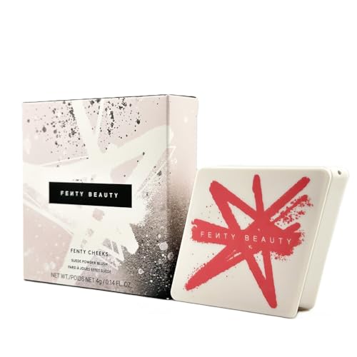 Fenty Cheeks Suede Powder Blush 0.14 oz (Petal Poppin' (02), .14 oz) -