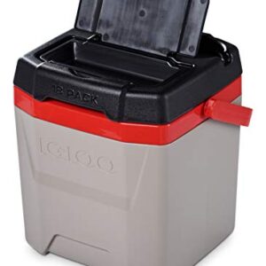 Igloo Quantum 12 Quart Cooler, Sandstone/Red -