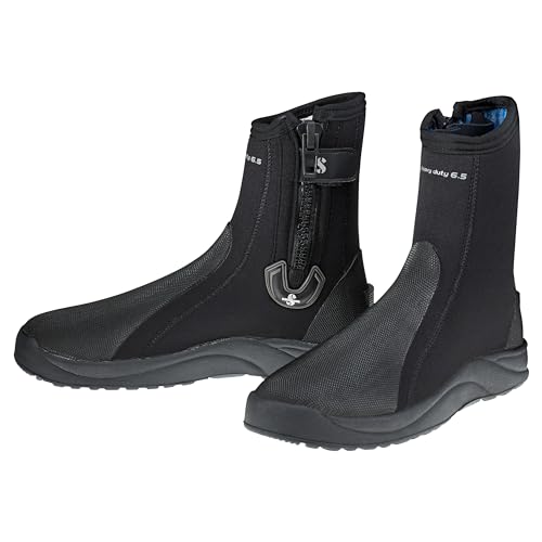 SCUBAPRO Heavy-Duty Diving Boot, 6.5 mm (Black, 2XL) -