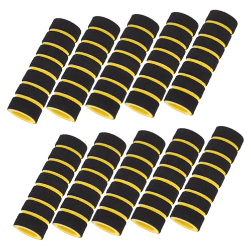 TOBBOMEY 10Pcs Pads for Leg Extension Machines Gym Equipment Replacement Covers Comfortable Sponge Sleeves for Exercise Compatible with Sit Up Benches and Fitness Gear -