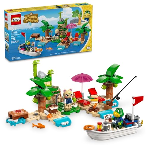 LEGO Animal Crossing Kapp’n’s Island Boat Tour, Buildable Video Game Toy for Kids, Includes 2 Minifigures from The Series Marshal and Kapp'n, Animal Crossing Toy for 6 Year Old Boys and Girls, 77048 -