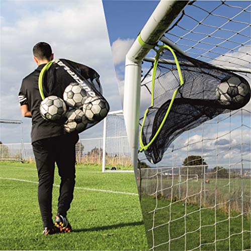 QUICKPLAY Target Sax 2-in-1 Soccer Target Net & Ball Bag | Multi-Sport Equipment for Soccer, Baseball, Softball, Basketball & More | Portable, Durable & Perfect for Training Players, Teams & Coaches -