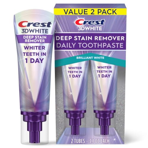 Crest 3DWhite Brilliance Deep Stain Remover Brilliant White Toothpaste - 3.1oz/2pk -