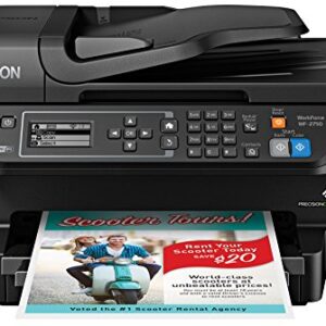 Epson WF-2750 All-in-One Wireless Color Printer with Scanner, Copier & Fax, Amazon Dash Replenishment Ready -