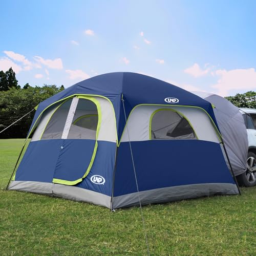 UNP SUV Tent for Camping, 6-Person Car Camping Tents, SUV Tailgate Tent for Outdoor, Easy Set Up with Rainfly 10'x9'x78in(H) (Dark Blue) -