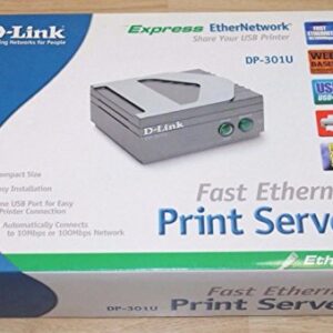 D-Link DP-301U 10/100TX 1-USB Port Print Server -