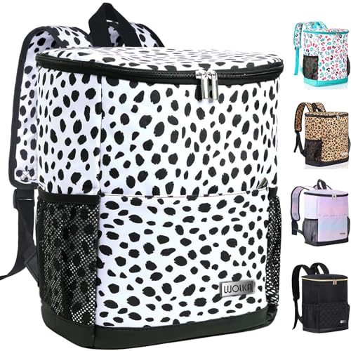 Wolka Cooler Backpack 30 Cans,Portable Backpack Coolers Insulated Leak Proof,Waterproof Soft Sided Cooler Bag for Travel,Beach,Camping,Picnic,Lunch Backpack for Women -