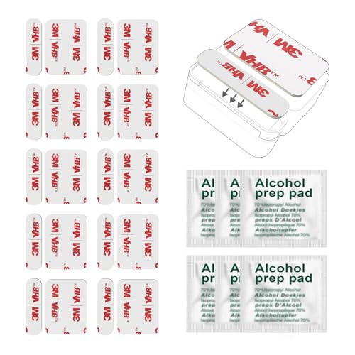 K TOMOTO Entry Sensor Adhesive | Mounting Tape for Simplisafe Door, Entry & Contact Sensor | Easy Install, No Cutting, Peel & Stick (10 Pack Sensor + 10 Magnet Side) -