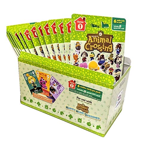 Animal Crossing Amiibo Cards Series 1 – Full Box (18 Packs) (6 Cards Per Pack/108 Cards) -