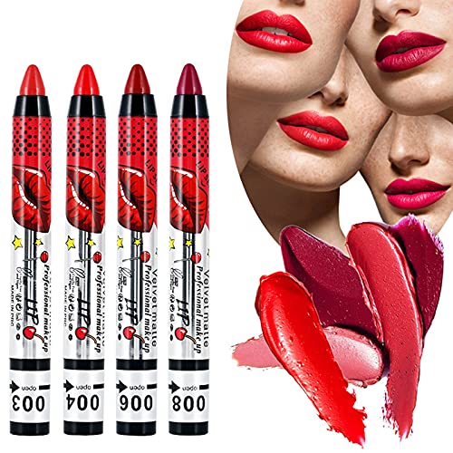 ZITIANY Matte Velvet Lipstick Makeup Smooth Lipstick Waterproof Long Lasting Moisturizing Lipstick -