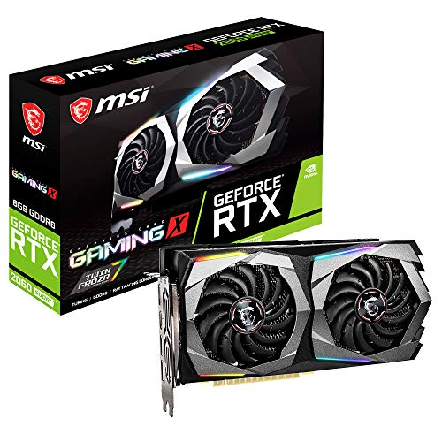 MSI Gaming GeForce RTX 2060 Super 8GB GDRR6 256-bit HDMI/DP G-SYNC Turing Architecture Overclocked Graphics Card (RTX 2060 Super Gaming X) -
