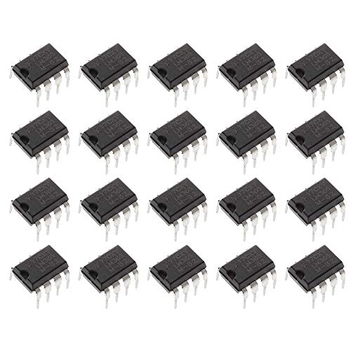 Bridgold 20pcs LM386N LM386 Low Voltage Audio Power Amplifier 300kHz, 8-Pin PDIP Mono,DIP-8 -