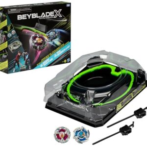 Beyblade X Xtreme Battle Set with Beystadium Arena Featuring X-Celerator Rail, 2 Right-Spinning Top Toys, 2 Launchers, Toys for Boys and Girls, 8+ -