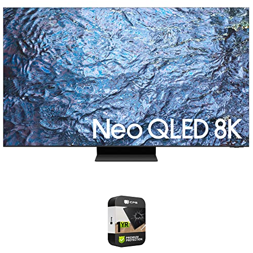 Samsung QN85QN900C 85 Inch Neo QLED 8K Smart TV Bundle with 1 YR CPS Enhanced Protection Pack (2023 Model) -