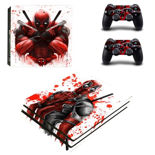 Vanknight Vinyl Decal Skin Stickers DP Cover for PS4 Pro Console Controllers Super Hero -