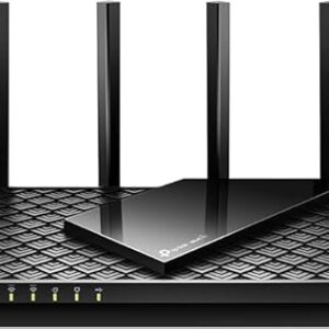 AXE5400 WiFi Router Tri-Band WiFi 6E (AXE75) Gigabit Speed Wireless Internet Router for Gaming & Streaming | VPN Support, OneMesh, WPA3 Security | Compatible with Alexa | Black -