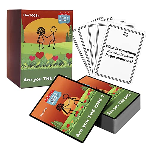 THE 1008 Dating Card Couples Games - 164 Questions-Couples Card Games, Anniversaries, Games Date Night, Valentines, Improves Conversation, Commitment Date Deck -