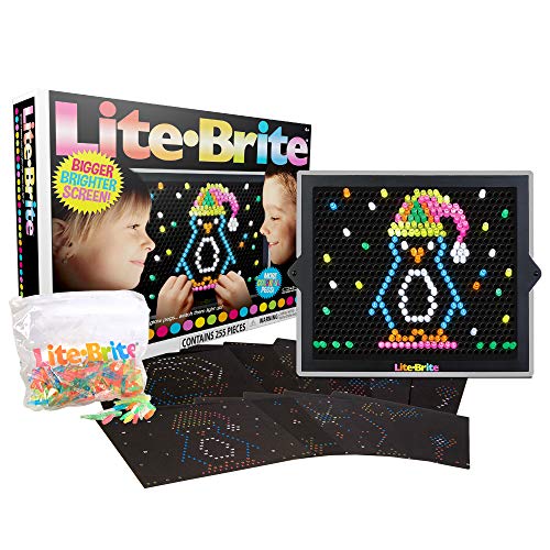 Lite Brite Ultimate Value Retro Toy, 12 Seasonal Templates, Peg Pouch, Amazon Exclusive, Light up Creative Activity Toy, Educational Stem, Gift for Girls and Boys, Ages 4+ -
